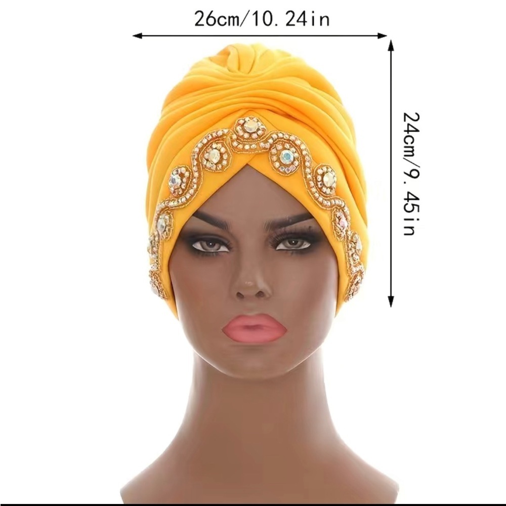 Yellow gold dazzling hat​ - Picture 4 of 5